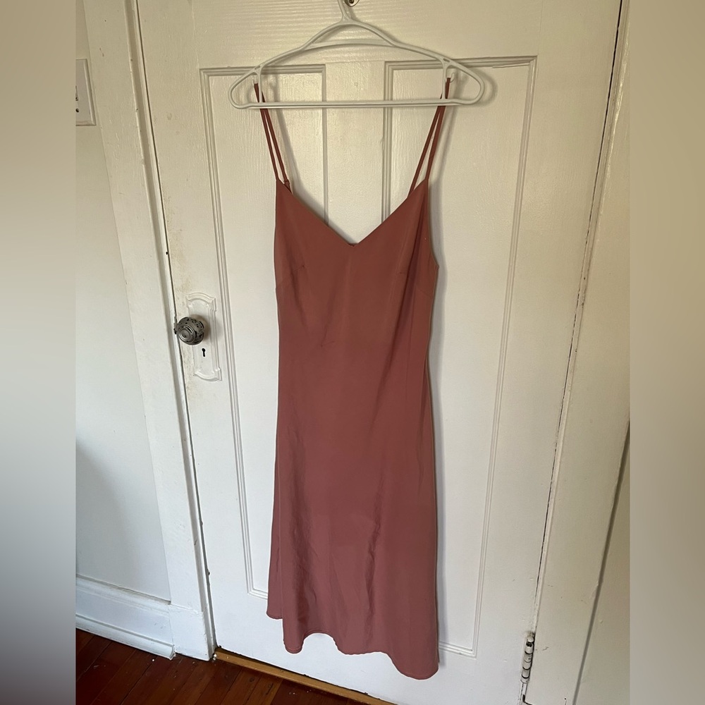 Blush slip midi dress - Picture 2 of 5